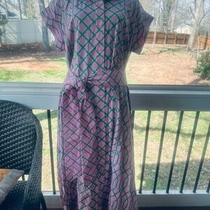 Easter Option!! Crown & Ivy Pink and Green Midi Dress